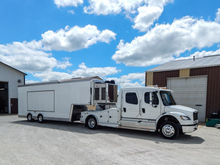 Rico Abreu Custom Built 2020 30' T&E All Aluminum Sprint Car Vending Trailer